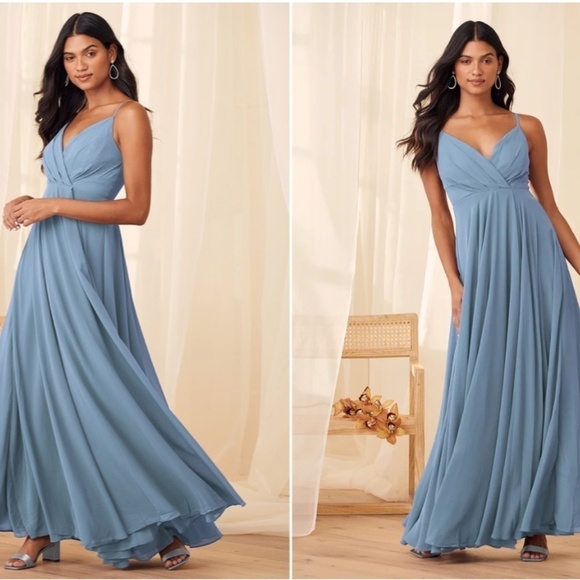 LULU's Prom Wedding Special Event Boho Romantic Sexy Flowy Maxi Dress  NWOT - Picture 1 of 5